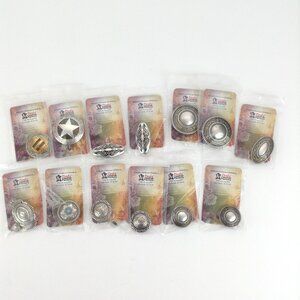 Lot of 13 Tandy Leather Factory Concho Angel Fire Tribal Texas Star Mesa Yucca